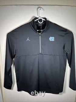 Men's Jordan Brand Black North Carolina UNC Jumpman Sideline Quarter-Zip XL