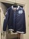 Men's Mitchell & Ness Navy Blue Ncaa Unc Champ City Heavyweight Jacket