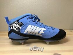 Men's Nike Force Zoom Trout 4 PE Promo UNC Tar Heels Baseball Cleats Size 13