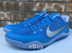 Men's Nike Kobe XI 11 TB Promo UNC Carolina Blue Tar Heels Shoes 856485-443