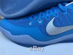 Men's Nike Kobe XI 11 TB Promo UNC Carolina Blue Tar Heels Shoes 856485-443