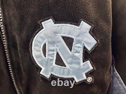 Men's Suede Leather North Carolina Tar Heels Jacket UNC