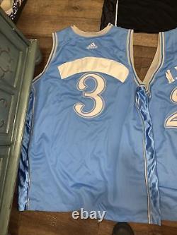 Mens 3 XL Stitched Sewn Lot Of 5 Carolina Pros Adidas Unc Basketball Jerseys