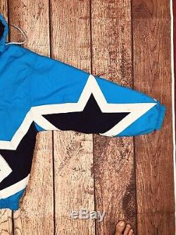 Mens Vintage 90s Starter North Carolina UNC Tar Heels Puffer Jacket Sz M Blue