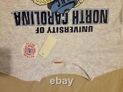 Mens Vintage New Nutmeg North Carolina Tarheels Shirt L Large Grey Gray Cotton
