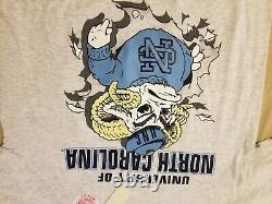 Mens Vintage New Nutmeg North Carolina Tarheels Shirt L Large Grey Gray Cotton