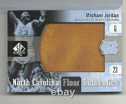Michael Jordan 2011-12 Upper Deck SP Authentic UNC TARHEELS Game Used Floor Card