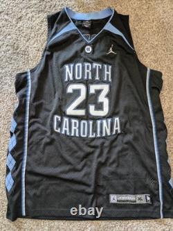 Michael Jordan 23 Nike UNC Black Jersey XL North Carolina Tar Heels Basketball