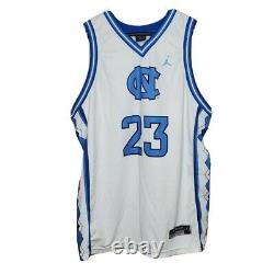 Michael Jordan 23 North Carolina Tar Heels UNC Jersey Men's L White Blue