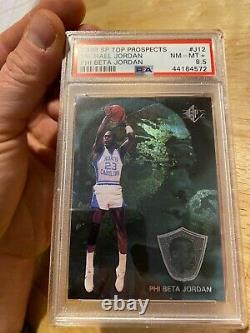 Michael Jordan PSA 8.5 SP Top Prospects UNC ICON SLABBED Man Cave INVEST 1998 NR