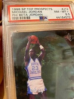 Michael Jordan PSA 8.5 SP Top Prospects UNC ICON SLABBED Man Cave INVEST 1998 NR