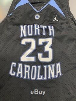 Michael Jordan UNC Black Jersey North Carolina Tarheels Sz XXL Blue White