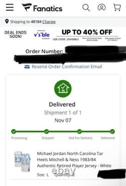 Michael Jordan UNC Tar Heels Mitchell & Ness NCAA Authentic Jersey NWT