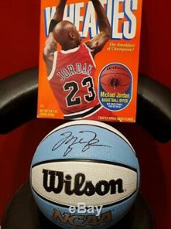 Michael Jordan Wheaties Box Signed NCAA UNC North Carolina Tar Heels Basketball