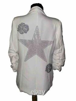 Moving Forward Designs UNC Tarheels Blazer Ramses Rhinestone Bling Size Medium