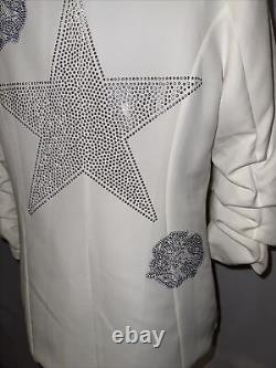 Moving Forward Designs UNC Tarheels Blazer Ramses Rhinestone Bling Size Medium