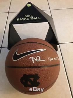 NASSIR LITTLE UNC Tar Heels North Carolina Signed Autograph Basketball MVP