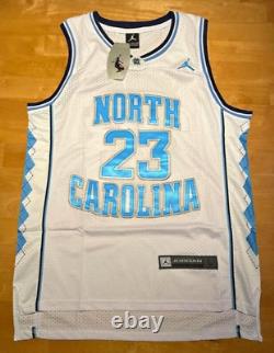 NCAA Basketball North Carolina Tar Heels Michael Jordan #23 Jersey Large White
