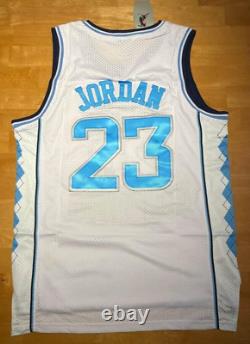 NCAA Basketball North Carolina Tar Heels Michael Jordan #23 Jersey Large White