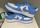 New Nike Air Force 1'07 By You Unlocked Unc Basketball Tar Heel Sz 10 First Use