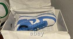 NEW Nike Air Force 1'07 BY YOU Unlocked UNC basketball Tar Heel SZ 10 First use