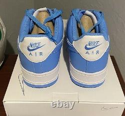 NEW Nike Air Force 1'07 BY YOU Unlocked UNC basketball Tar Heel SZ 10 First use