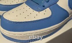 NEW Nike Air Force 1'07 BY YOU Unlocked UNC basketball Tar Heel SZ 10 First use