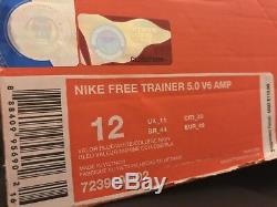 NEW Nike Free 5.0 V6 AMP UNC TARHEELS 723939-402 Mens SZ 12 FlyWire Trainer 2015