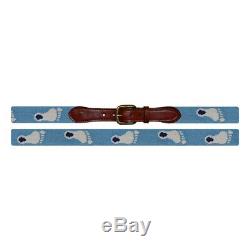 NEW Smathers & Branson Size 30 UNC Tar Heels Foot Carolina Needlepoint Belt B123