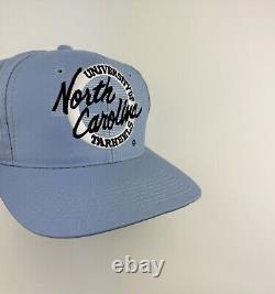 NEW Vtg UNC Tar Heels The Game Snapback Hat University North Carolina Glue Tag