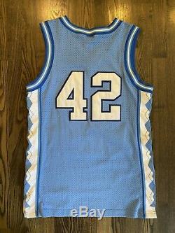 NIKE Authentic JERRY STACKHOUSE #42 UNC North Carolina Tar Heels Jersey 40 M