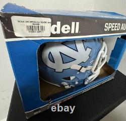 NORTH CAROLINA TAR HEELS NCAA Riddell Speed AUTHENTIC Football Helmet DISPLAY