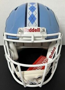 NORTH CAROLINA TAR HEELS NCAA Riddell Speed AUTHENTIC Football Helmet DISPLAY