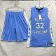 Nwts Unc Tarheels Jersey + Shorts Mens L Jordan Away #32 North Carolina