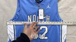 NWTS UNC Tarheels Jersey + Shorts Mens L Jordan Away #32 North Carolina