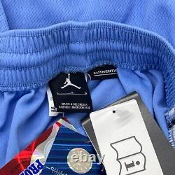 NWTS UNC Tarheels Jersey + Shorts Mens L Jordan Away #32 North Carolina