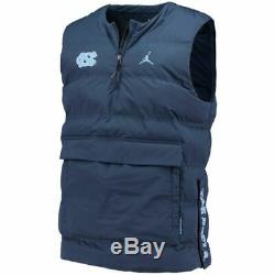 NWT Carolina Tar Heels UNC Nike Jordan Protect Shield 1/2-Zip Pullover Vest 2XL