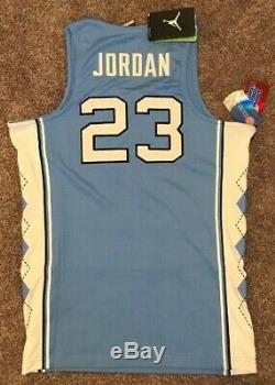 NWT Mens Jordan Brand UNC Tar Heels Jordan 23 Stitched Basketball Jersey Medium
