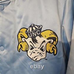 NWT Mitchell Ness North Carolina Tarheels Satin Heavyweight Bomber Jacket L $150
