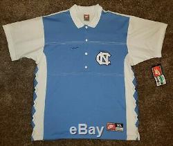 NWT VTG North Carolina Tar Heels UNC Nike Warmup Basketball Jersey Men's XL