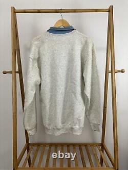 NWT VTG UNC Carolina Tar Heels Big Graphic Collar Sweatshirt Deadstock Size XL