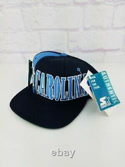 NWT Vintage 90s NCAA North Carolina TarHeels UNC Snapback Starter Hat Cap RARE