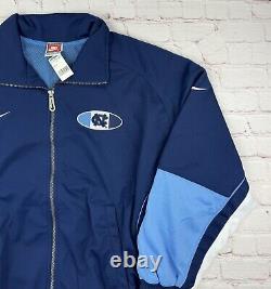NWT Vtg 1990s Nike North Carolina Tar Heels FullZip Track Jacket Men's Medium