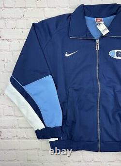 NWT Vtg 1990s Nike North Carolina Tar Heels FullZip Track Jacket Men's Medium