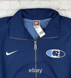 NWT Vtg 1990s Nike North Carolina Tar Heels FullZip Track Jacket Men's Medium
