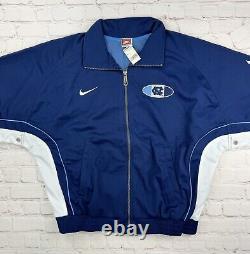 NWT Vtg 1990s Nike North Carolina Tar Heels FullZip Track Jacket Men's Medium
