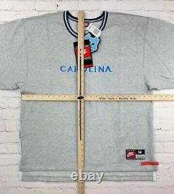 NWT Vtg 90s Nike Swoosh North Carolina Gray Tar Heels Crewneck Sweatshirt L/XL