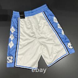 New Jordan UNC Tarheels Basketball Shorts Mens Sz XL White Blue CD3170-100