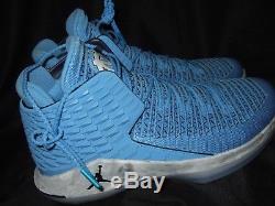 New Men's Blue Nike Air Jordan XXXII UNC TAR HEELS North Carolina NC AA1253-406