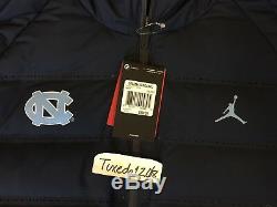 New! Nike Air Jordan UNC Tar Heels Aeroloft Parka Jacket Coat tech knit 2XL